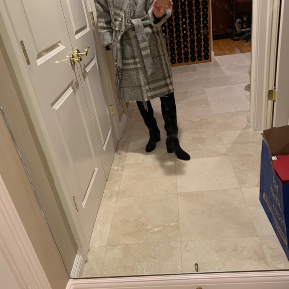 Burberry London Plaid Belted Wrap Coat  4 - Picture 10 of 11